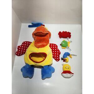 Melissa and Doug K's Kids Hungry Pelican Plush Rattle Crinkle Baby Learning Toy